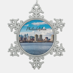 Ornement Flocon De Neige Philadelphie Skyline