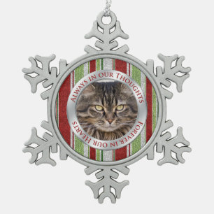 Ornement Flocon De Neige Photo commémorative de Noël Sucre de canne de Noël