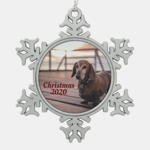 Ornement Flocon De Neige Photographie d'animal de compagnie, Noël 2020, Per
