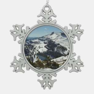 Ornement Flocon De Neige Pics enneigés des montagnes de Grand Teton II Phot