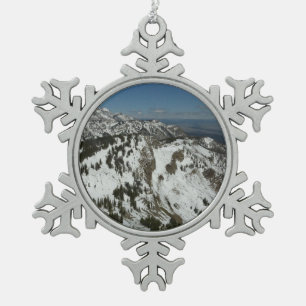 Ornement Flocon De Neige Pics neigeux des monts Grand Teton I Photographie