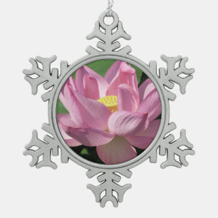Ornement Flocon De Neige Pink Lotus Flower IV