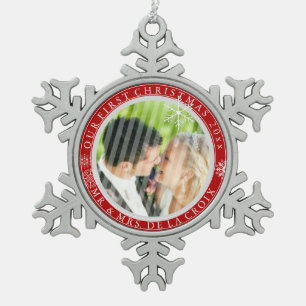 Ornement Flocon De Neige PixDezines DO-IT-YOURSELF Couleurs Notre Premier N