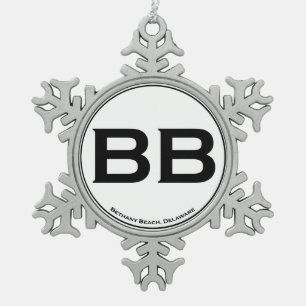 Ornement Flocon De Neige Plage de Bethany