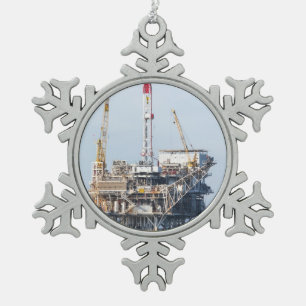 Ornement Flocon De Neige Plate-forme pétrolière