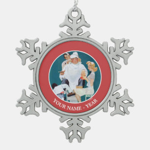 Ornement Flocon De Neige Plein traitement