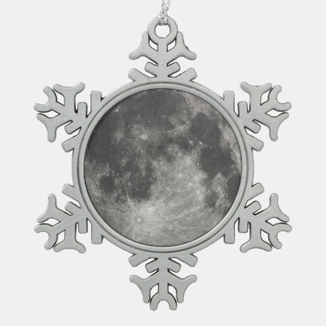 Ornement Flocon De Neige Pleine lune (Devant)