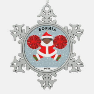 Ornement Flocon De Neige Pom-pom girl Noël Collectible 2023