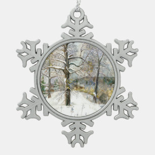 Ornement Flocon De Neige pont d'hiver