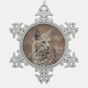 Ornement Flocon De Neige Portrait d'un Bobcat