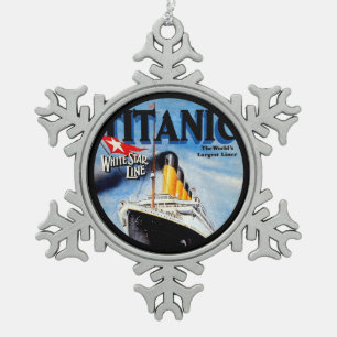 Ornement Flocon De Neige Poster d'art Titanic RMS