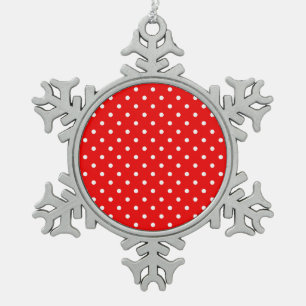 Ornement Flocon De Neige Pot rouge