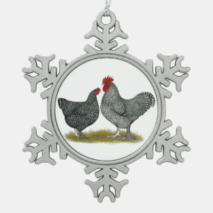 Ornement Flocon De Neige Poulets de Maline