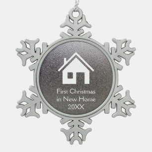 Ornement Flocon De Neige Premier Noël dans la nouvelle maison 2018 Logiqu