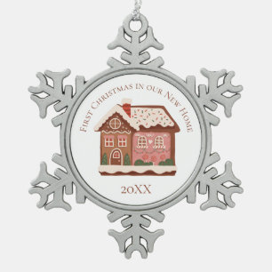 Ornement Flocon De Neige Premier Noël dans notre maison neuve Maison en pai