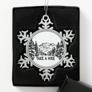 Ornement Flocon De Neige Prenez une citation Hippique paysage montagnard mo