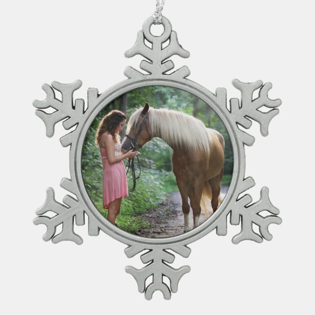 Ornement Flocon De Neige Prêt photo (Devant)