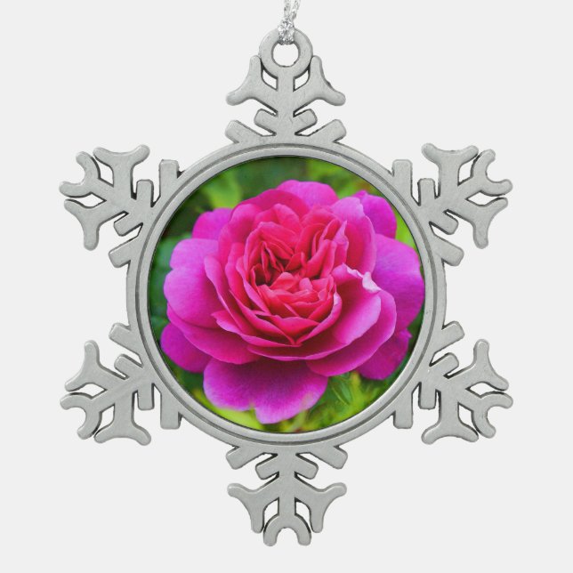 Ornement Flocon De Neige Princesse Anne Rose #1 (Devant)