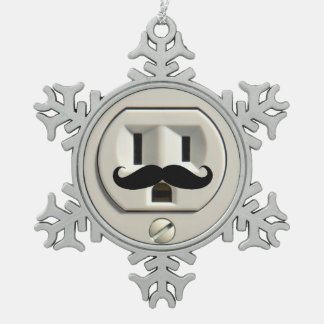 Ornement Flocon De Neige Prise de courant de moustache