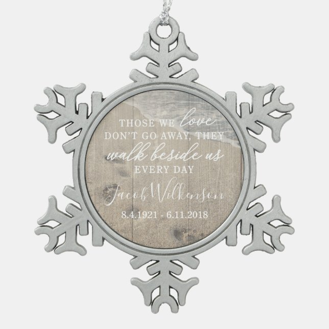Ornement Flocon De Neige Promenade près de nous ornement commémoratif de (Devant)