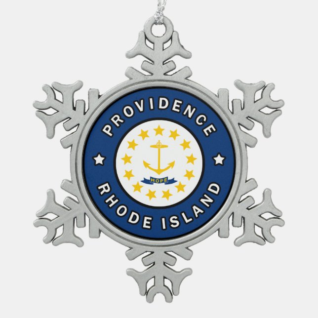 Ornement Flocon De Neige Providence Rhode Island (Devant)