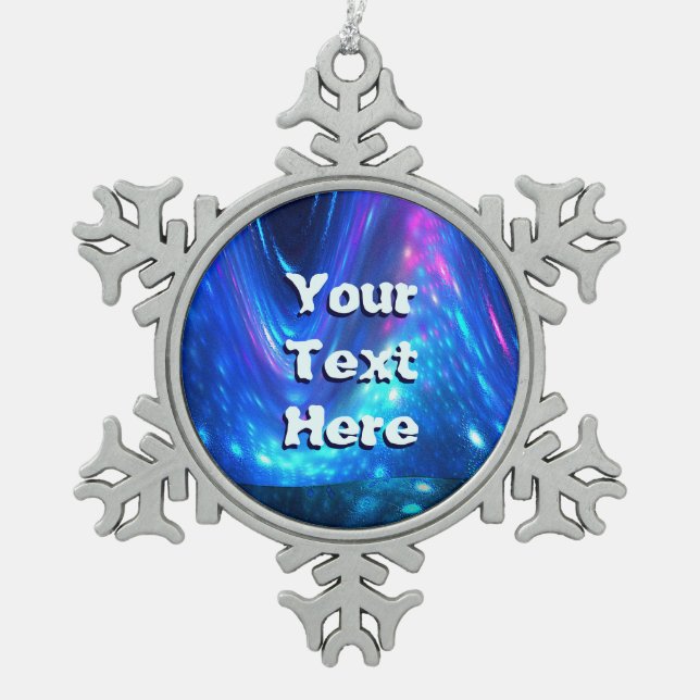 Ornement Flocon De Neige Qaanaaq - Lumières du Nord (Devant)