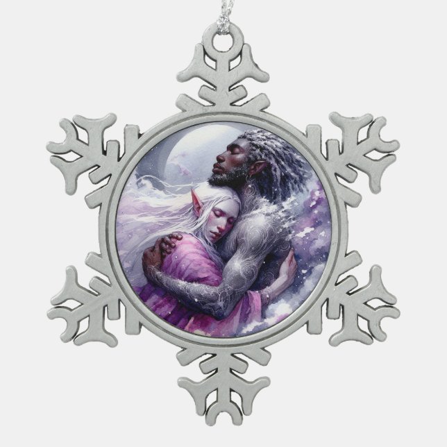 Ornement Flocon De Neige Quaraun & BoomFuzzy - Embrasser (Devant)