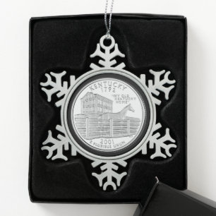 Ornement Flocon De Neige Quartier d'État du Kentucky