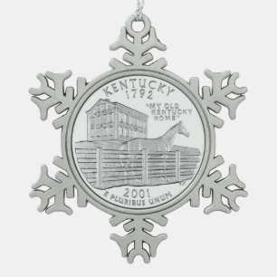 Ornement Flocon De Neige Quartier d'État du Kentucky
