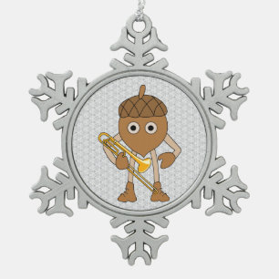 Ornement Flocon De Neige Rainure trombone