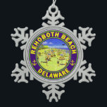 Ornement Flocon De Neige Rehoboth Beach Delaware Vintage voyage Vacances<br><div class="desc">Rehoboth Beach Delaware Vintage voyage Vacances</div>