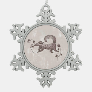 Ornement Flocon De Neige renard élégant