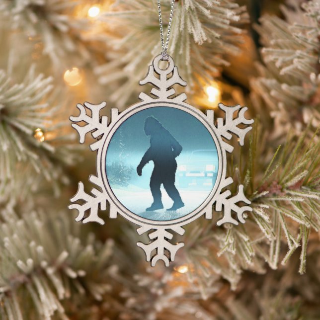 Ornement Flocon De Neige Rencontre Sasquatch (Arbre)