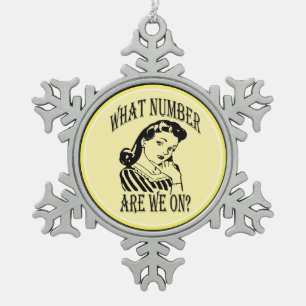 Ornement Flocon De Neige Rétro joueur drôle de Bunco