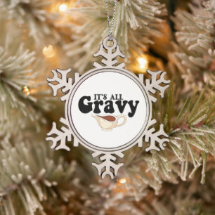 Ornement Flocon De Neige Rétro Son Bébé Tout Gravy Chute Vintage Thanksgivi