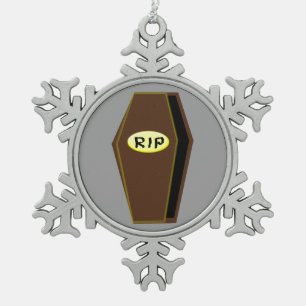 Ornement Flocon De Neige RIP Halloween café de l'ornement de Doom