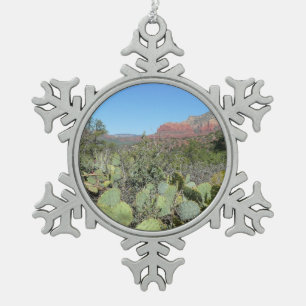 Ornement Flocon De Neige Rochers rouges et cactus I