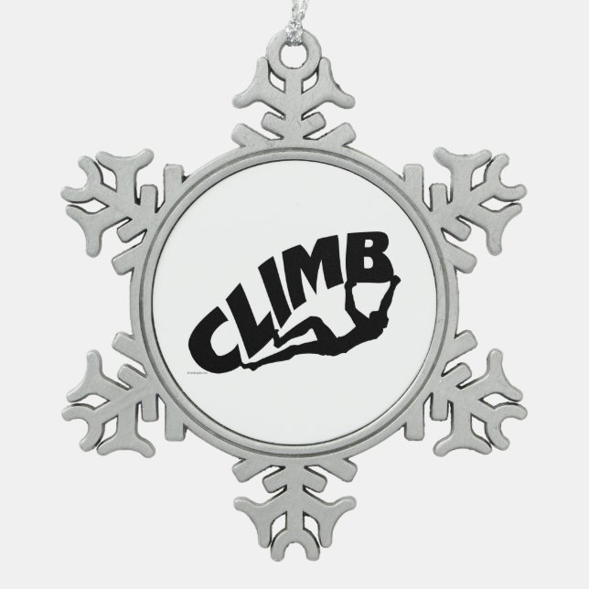 Ornement Flocon De Neige Rock Bouldering (Devant)