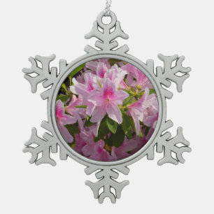 Ornement Flocon De Neige Rose Azalea Bush printemps floral
