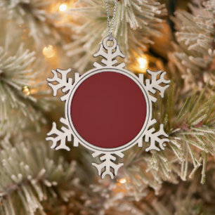 Ornement Flocon De Neige Rouge Sang