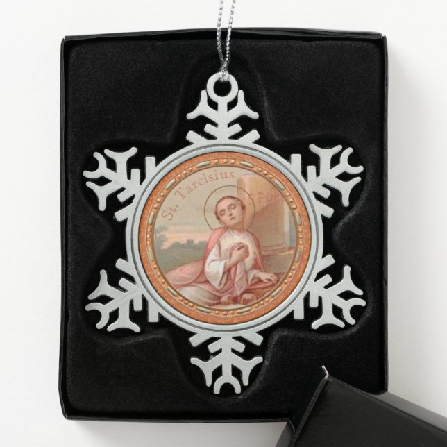 Ornement Flocon De Neige Roundel Saint-Tarcisius de Rome (BF 004) (Boîte)