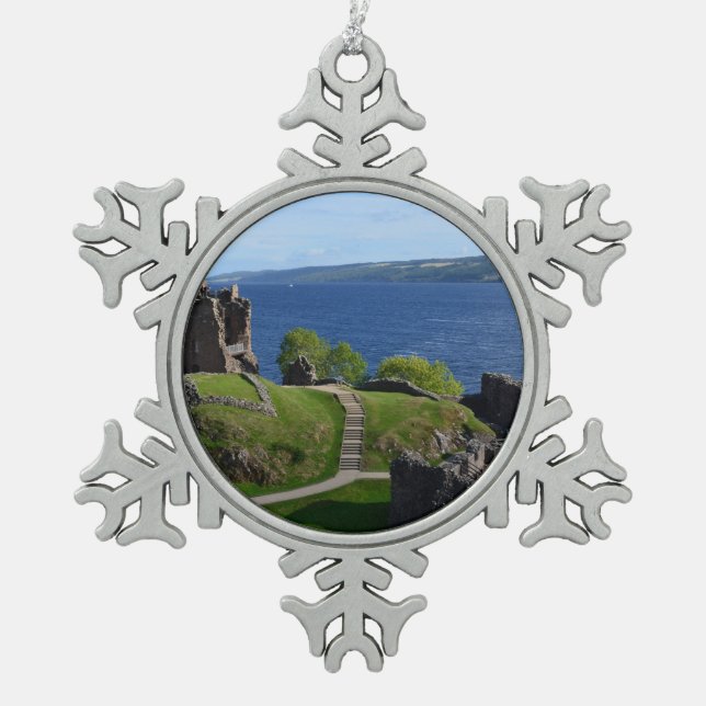 Ornement Flocon De Neige Ruines de château d'Urquhart (Devant)
