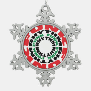 Ornement Flocon De Neige Rythme funk Funk Rhythme funk