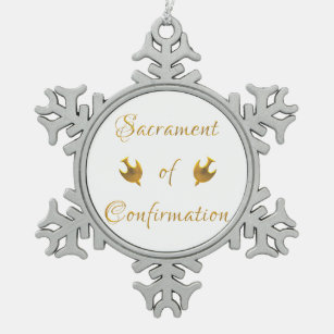 Ornement Flocon De Neige Sacrement de la confirmation Ornament de flocon de