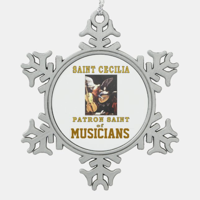 ORNEMENT FLOCON DE NEIGE SAINT CECILIA (Devant)