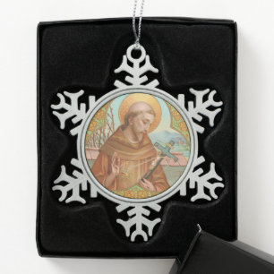 Ornement Flocon De Neige Saint François d'Assise (BK 002)