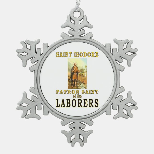 ORNEMENT FLOCON DE NEIGE SAINT ISODORE (Devant)