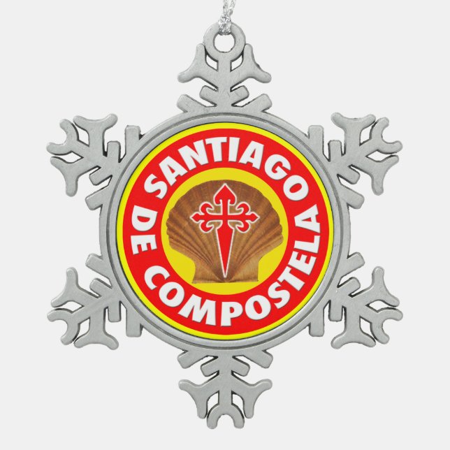 Ornement Flocon De Neige Saint-Jacques-de-Compostelle (Devant)