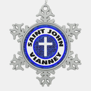 Ornement Flocon De Neige Saint John Vianney