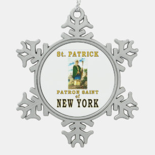 ORNEMENT FLOCON DE NEIGE SAINT PATRICK
